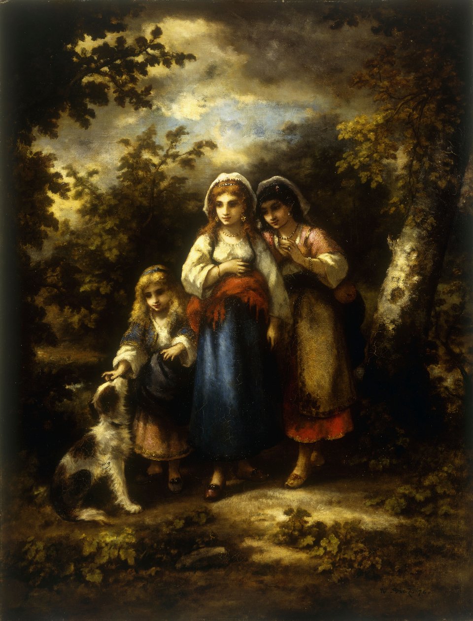The Ramblers, 1876 od Narcisse Virgile Diaz de la Peña