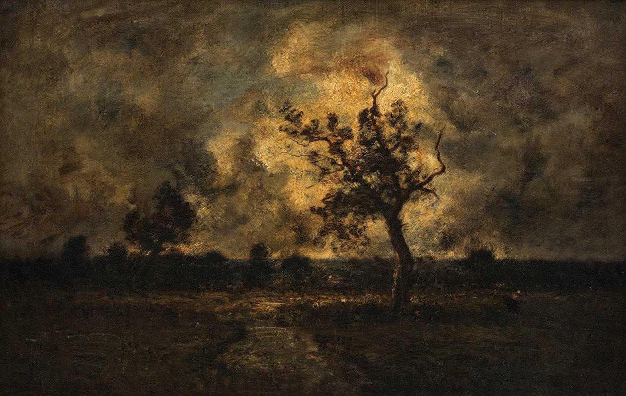 Bouřková nálada od Narcisse Virgile Diaz de la Peña