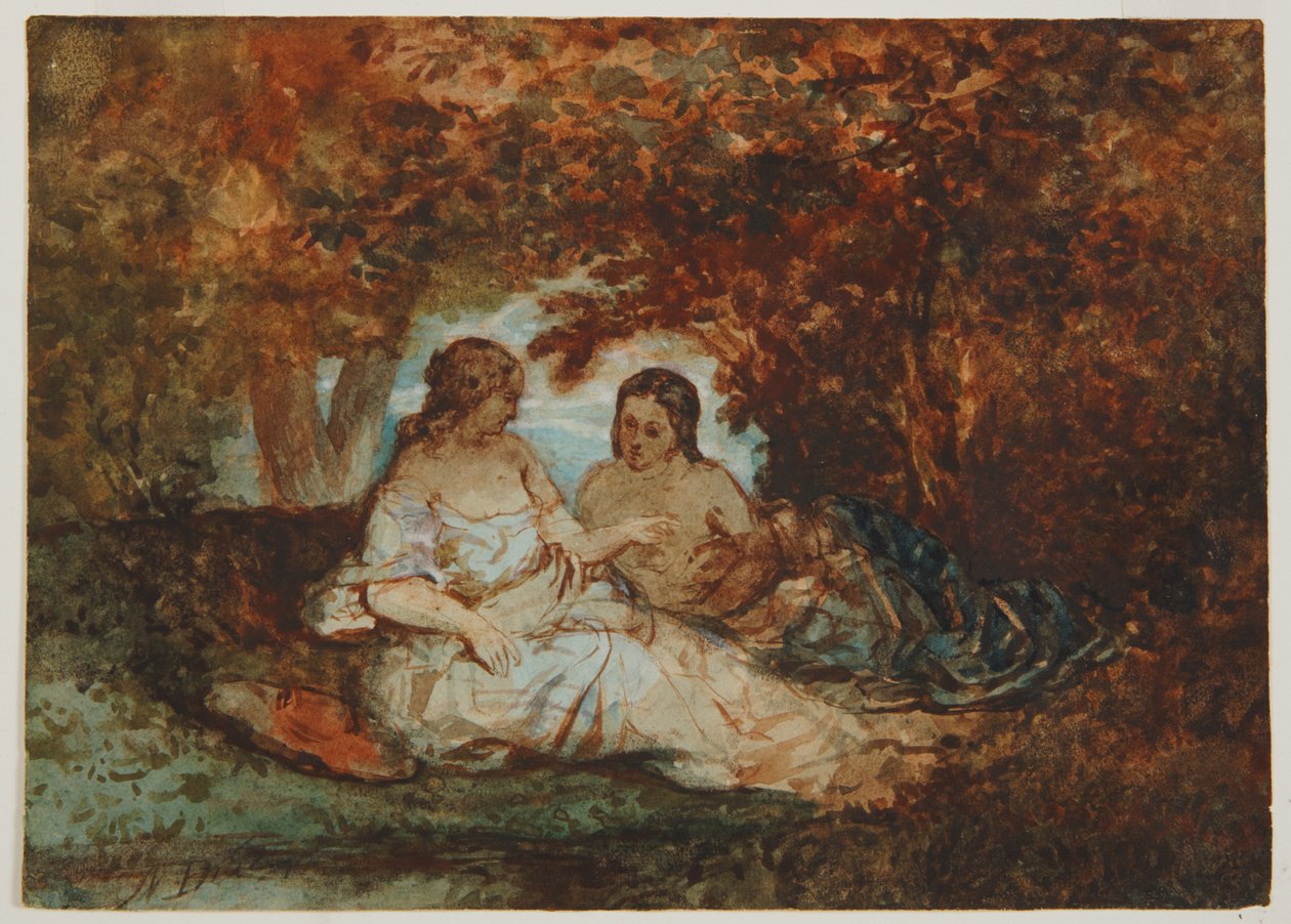Waldszene od Narcisse Virgile Diaz de la Peña