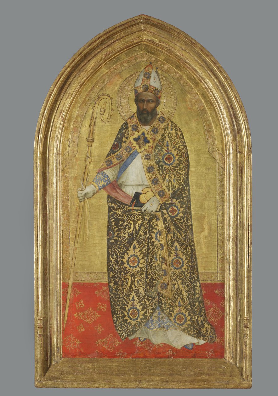 Svatý Mikuláš z Bari, kolem 1360-1365 (tempera na panelu) od Nardo di Cione