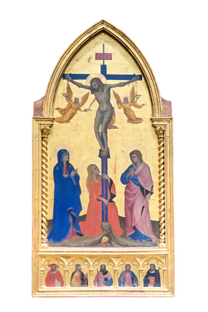 Ukřižování; a svatí od Nardo di Cione