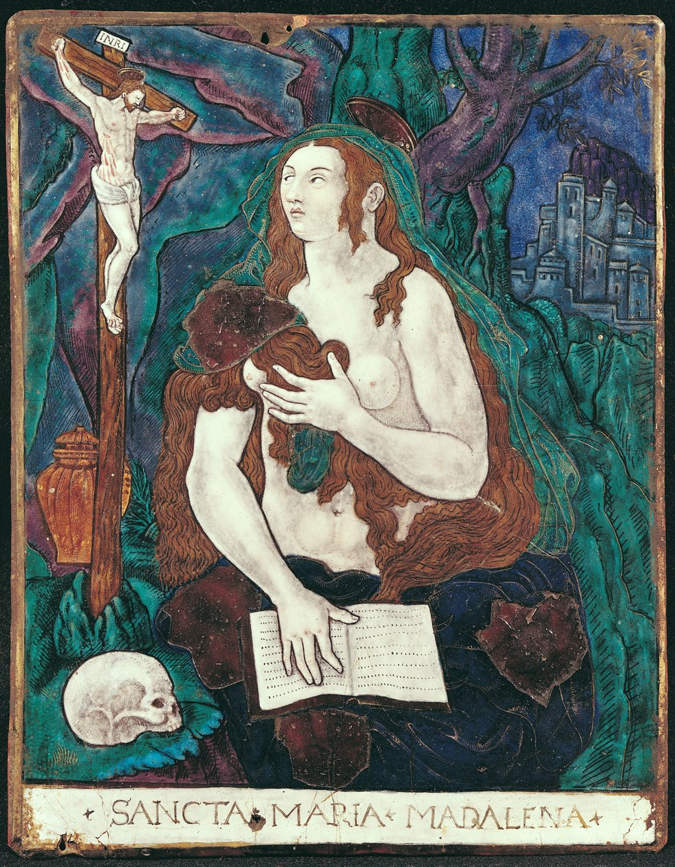 St. Mary Magdalene, Limousin Workshop (malovaný smalt) od Nardon Penicaud