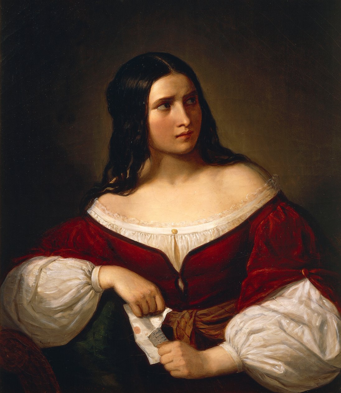 Žárlivost, Natale Schiavoni (1777-1858), olej na plátně od Natale Schiavoni
