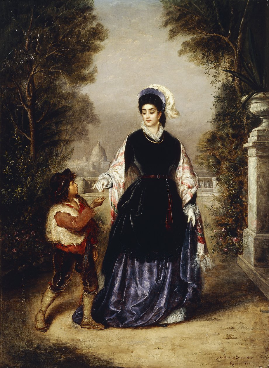Štědrá dáma, 1874 od Nathanial Schmitt