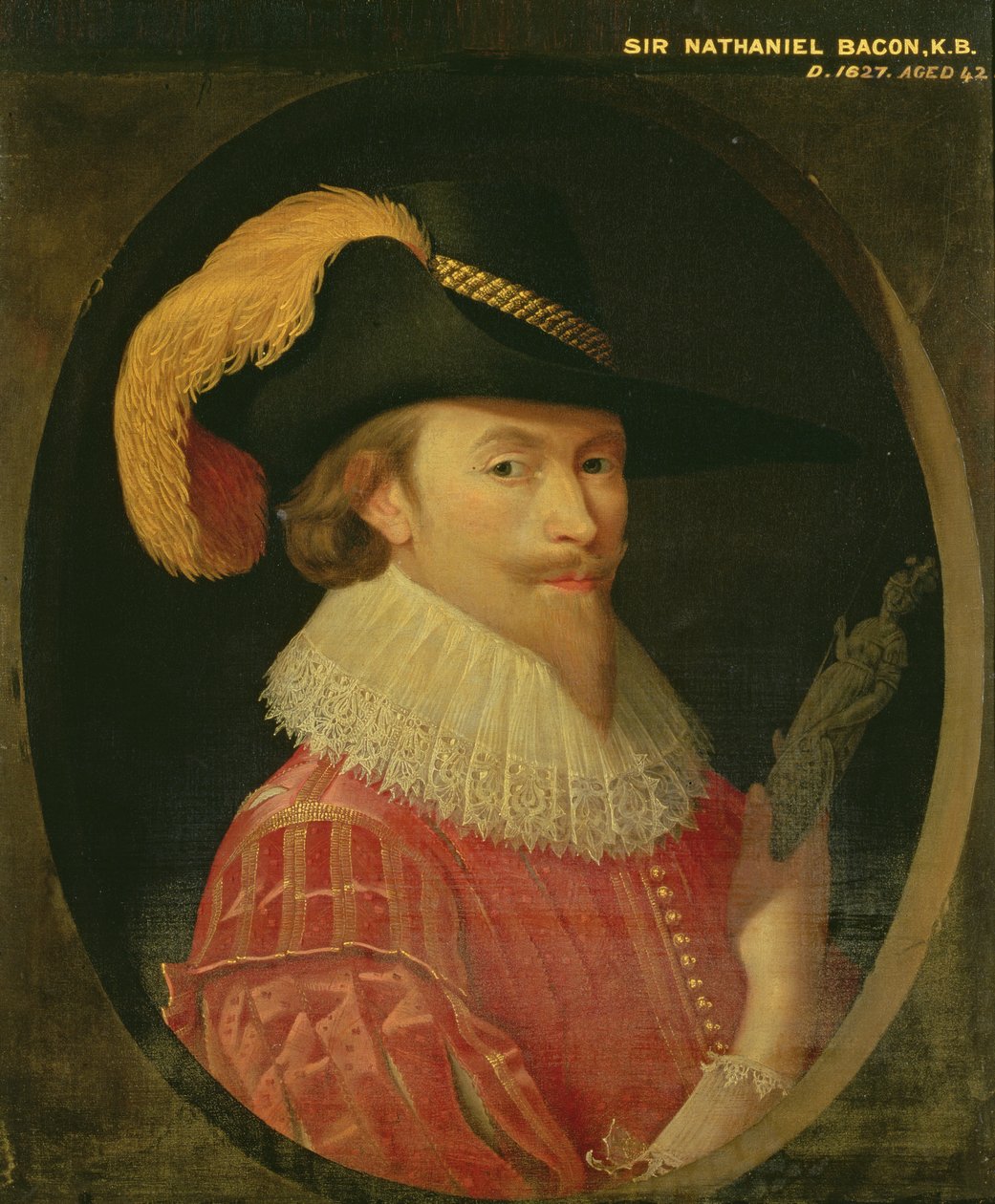 Autoportrét ve věku 42 let od Nathaniel Bacon