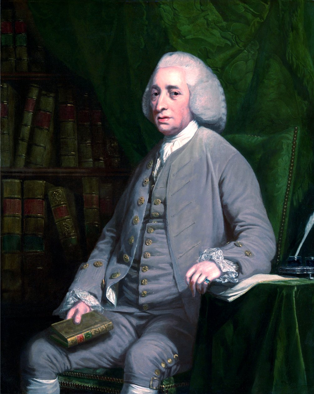 Tobias Smollett od Nathaniel Dance Holland