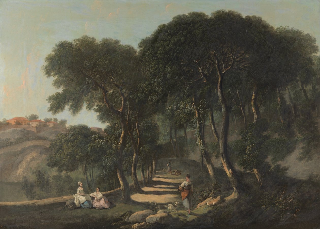 Pohled poblíž Říma od Nathaniel Dance Holland