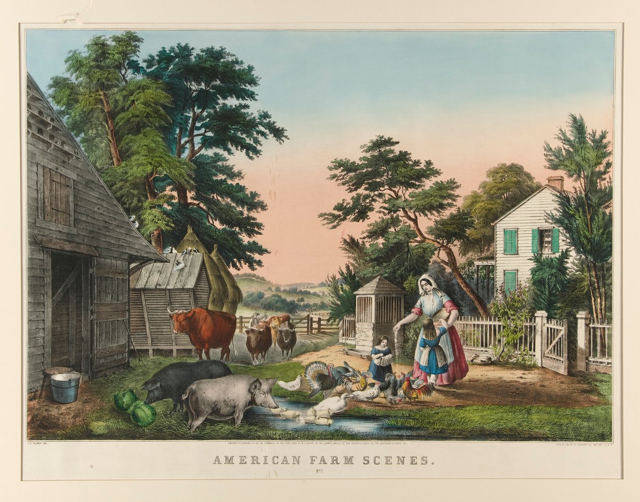 Americké farmářské scény. č.2 od Nathaniel Currier