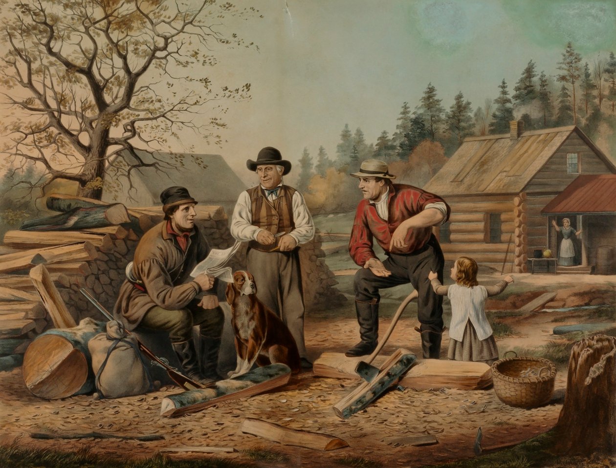 Argumentace (Politika na americkém pomezí) od Nathaniel Currier