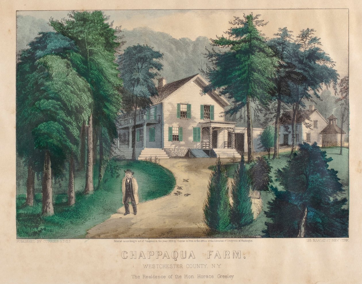Farma Chappaqua, okres Westchester, New York od Nathaniel Currier