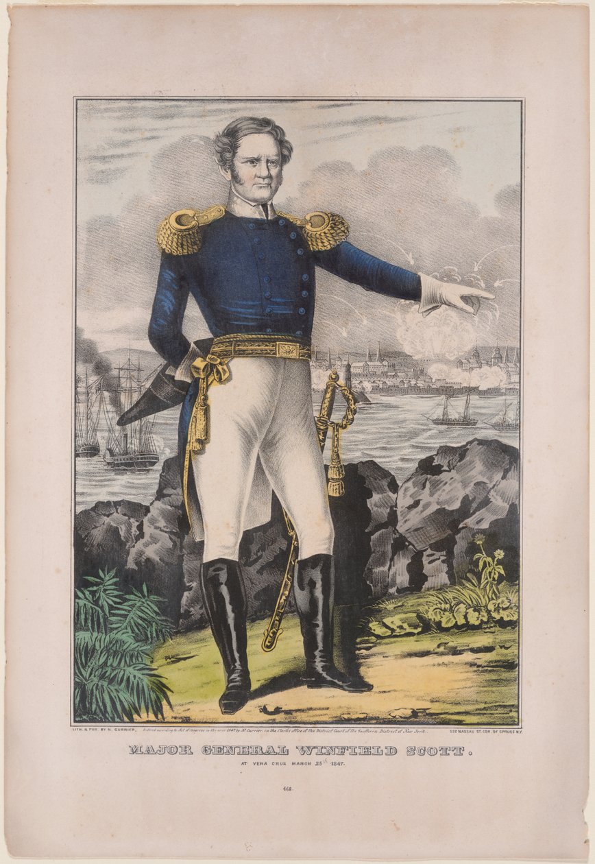 Generál Winfield Scott od Nathaniel Currier