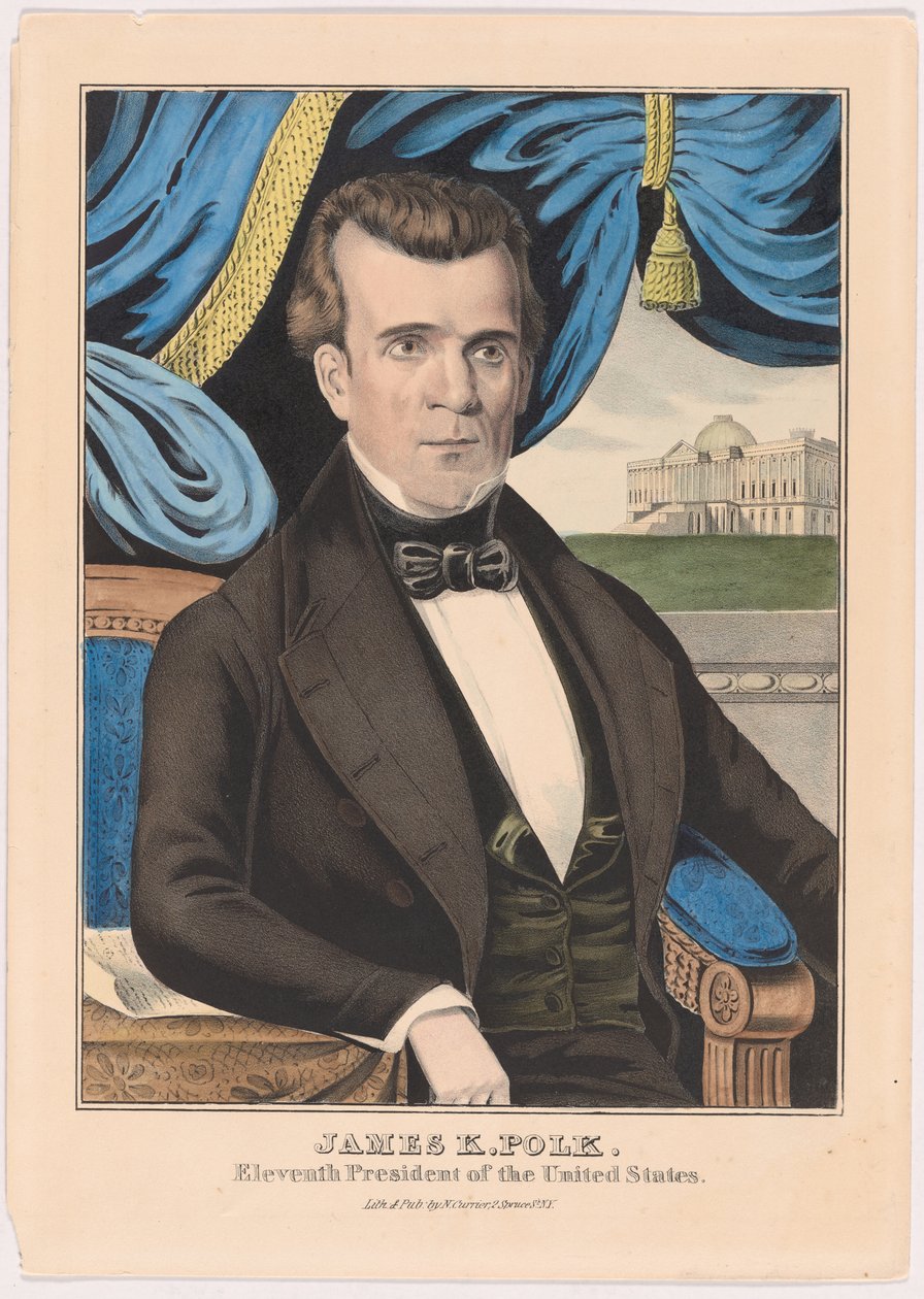 James K. Polk od Nathaniel Currier