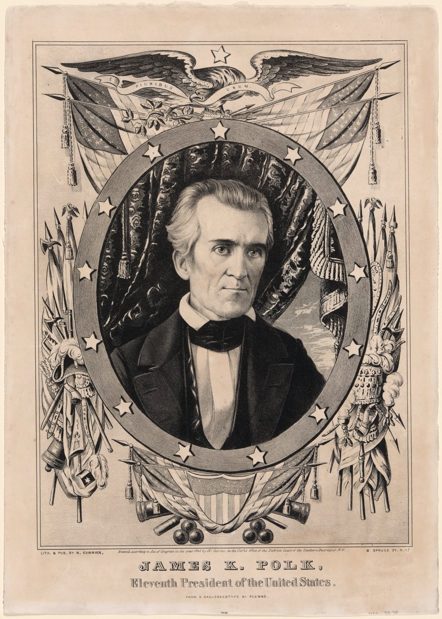 James K. Polk od Nathaniel Currier