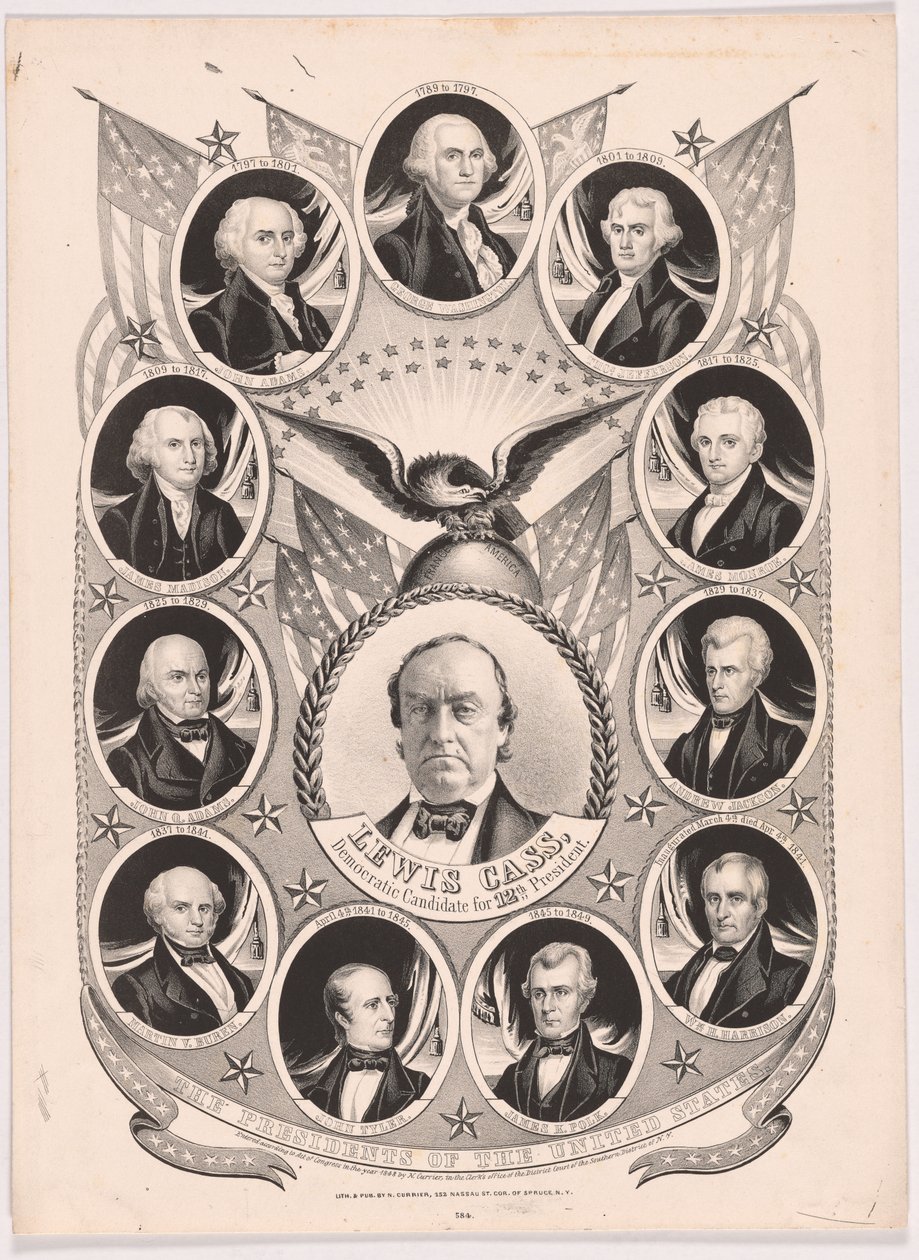 Lewis Cass od Nathaniel Currier
