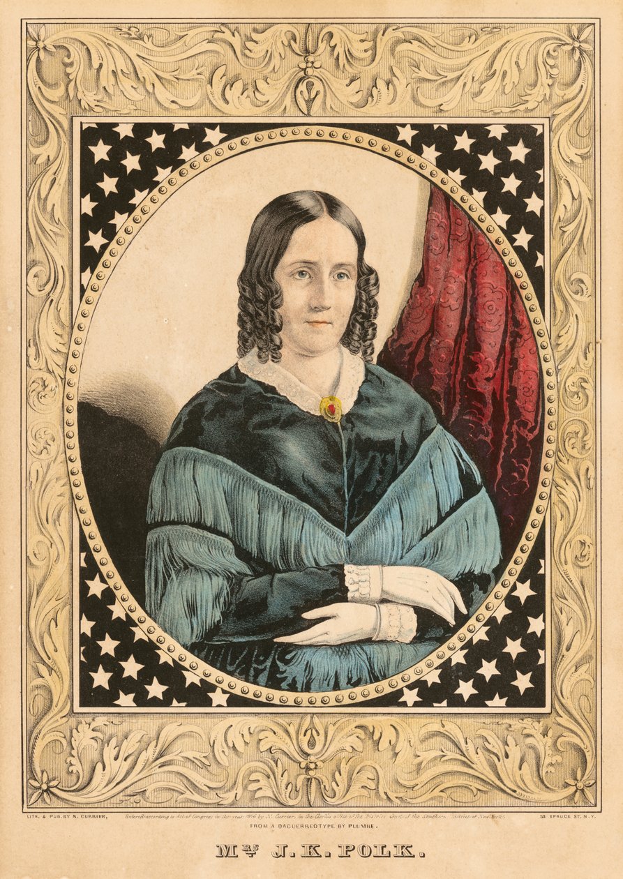 Sarah Childress Polková od Nathaniel Currier