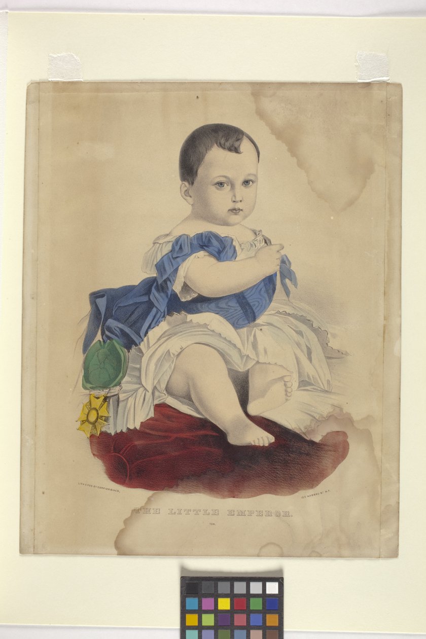 Malý císař (ručně kolorovaná litografie) od Nathaniel Currier
