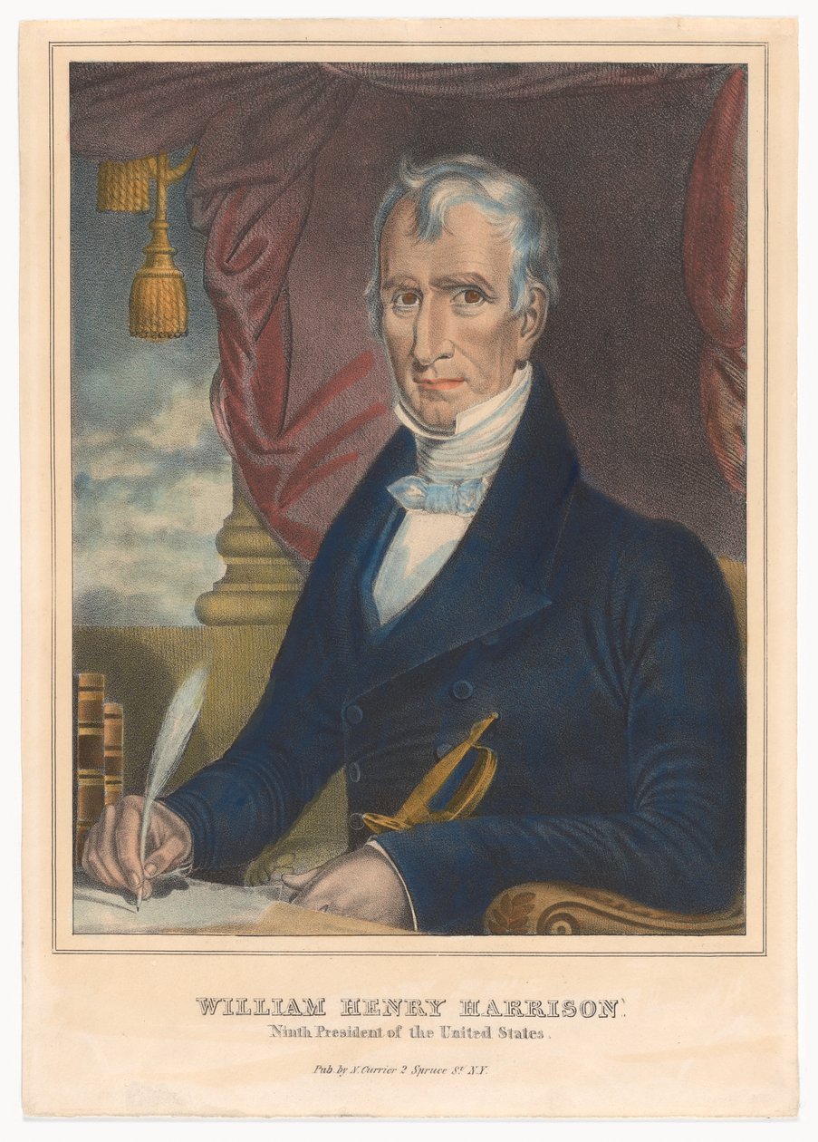 William Henry Harrison od Nathaniel Currier