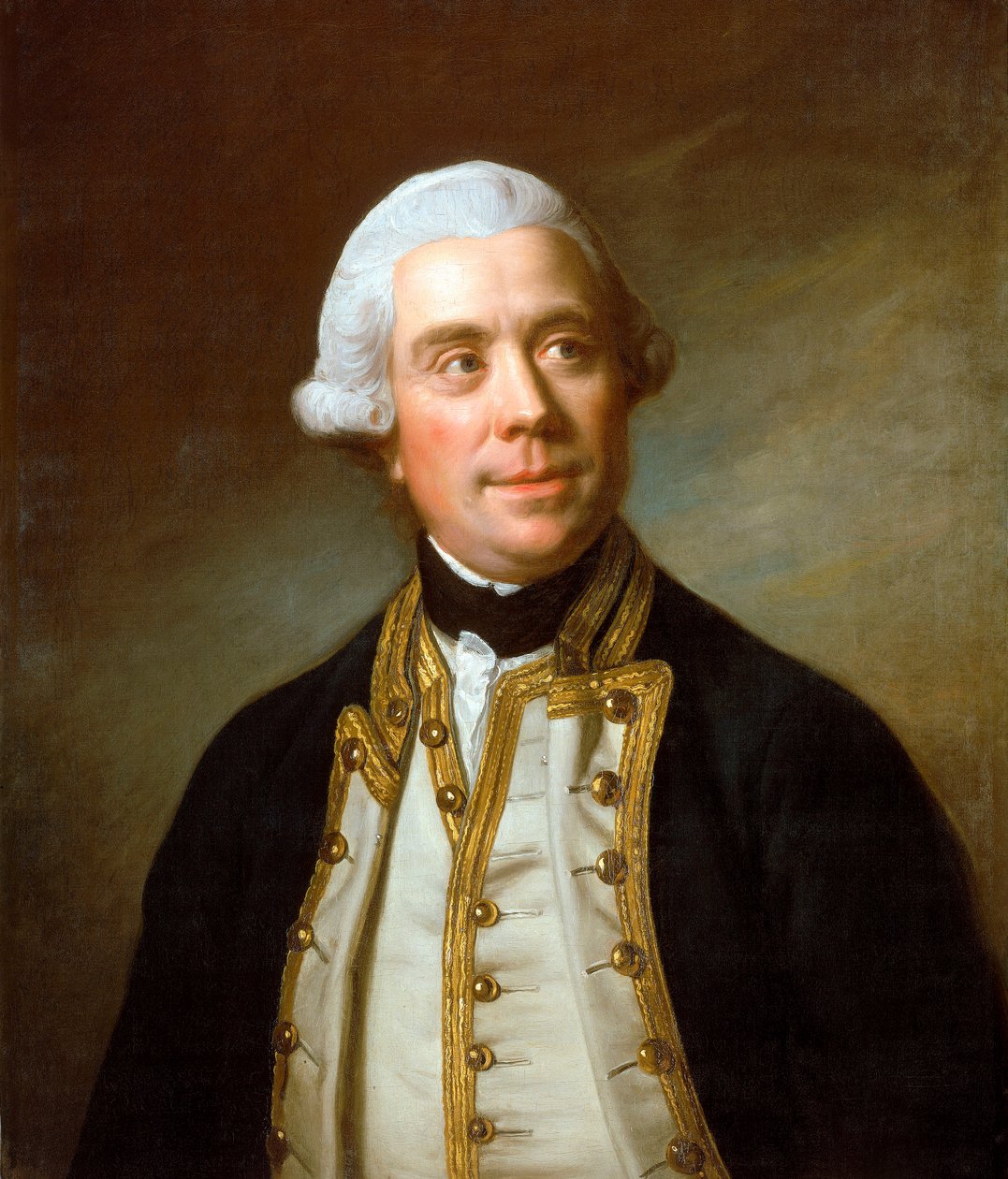 Kapitán Samuel Barrington (1729-1800), asi 1770 (olej na plátně) od Nathaniel Dance