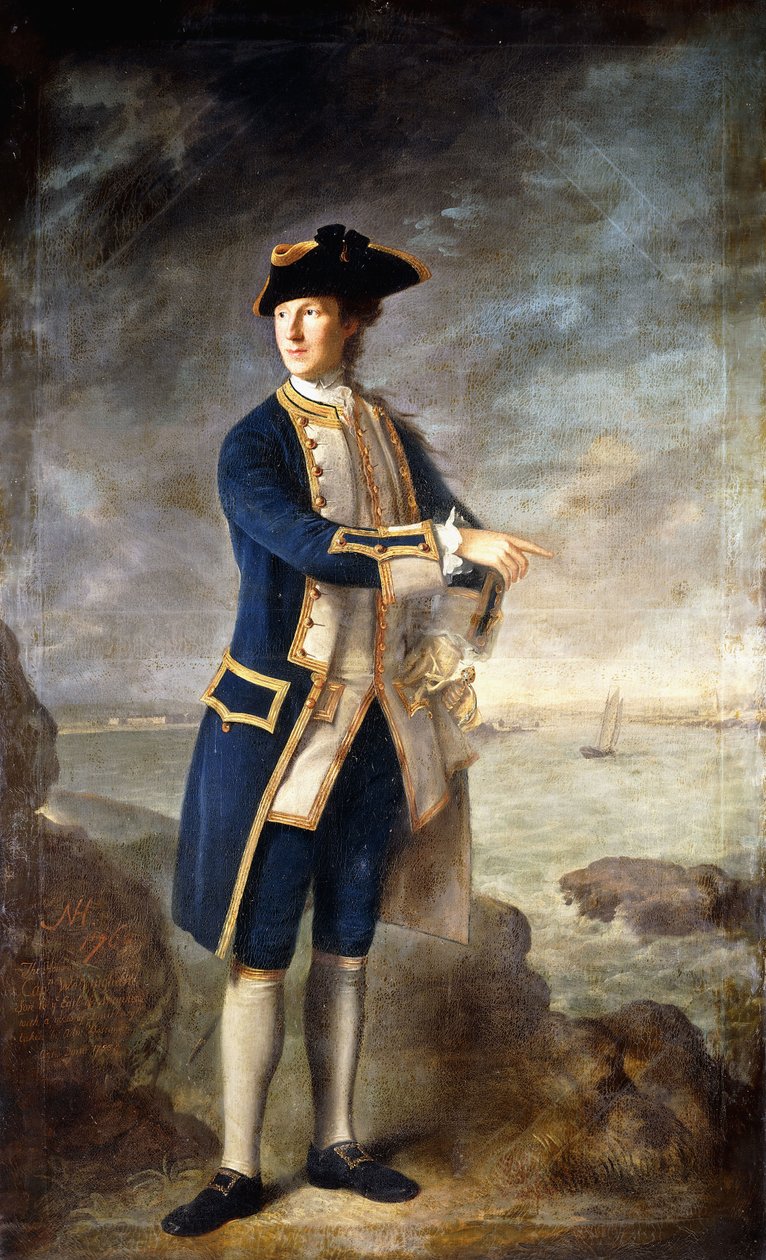 Portrét kapitána Hon. Robert Boyle Walsingham, M.P. od Nathaniel Hone