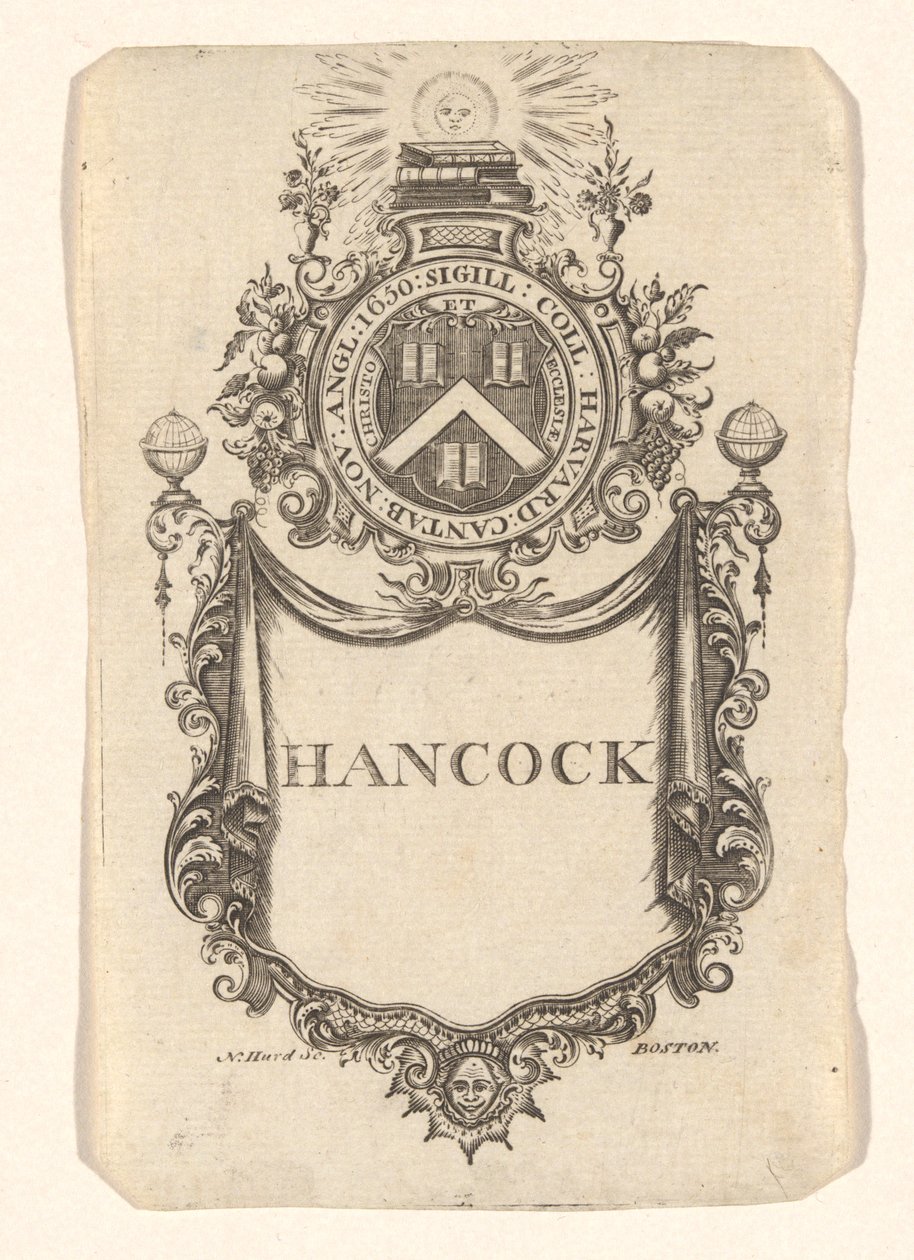 Knihovna Harvard College (Hancock) od Nathaniel Hurd
