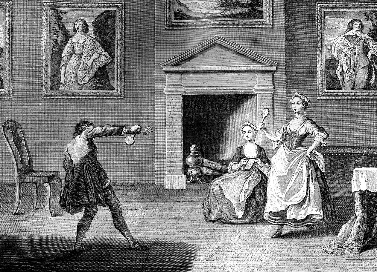 Battledore a Shuttlecock, 1743. od Nathaniel Parr