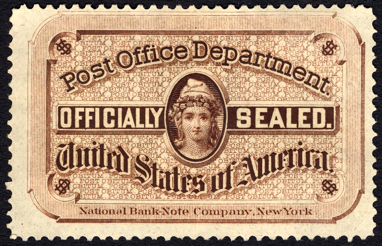 Poštovní pečeť, 1877. od National Bank Note Company