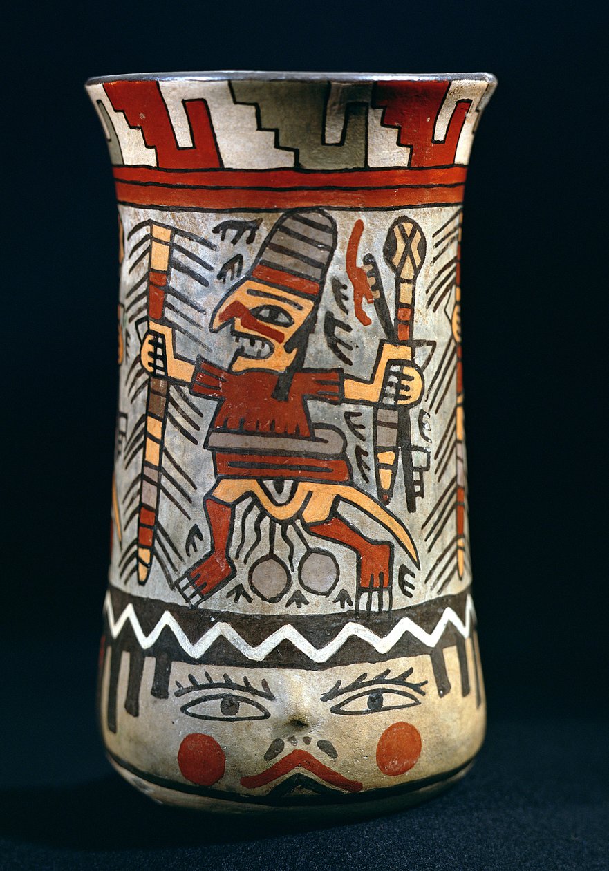 Váza zobrazující farmářskou scénu (keramická) od Nazca Culture