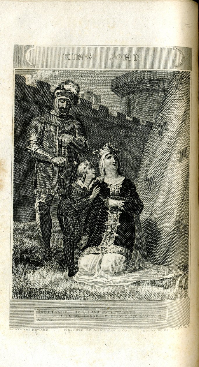 Král Jan od Williama Shakespeara. Odehráno v Covent Garden v sobotu 20. dubna 1811 od Neagle
