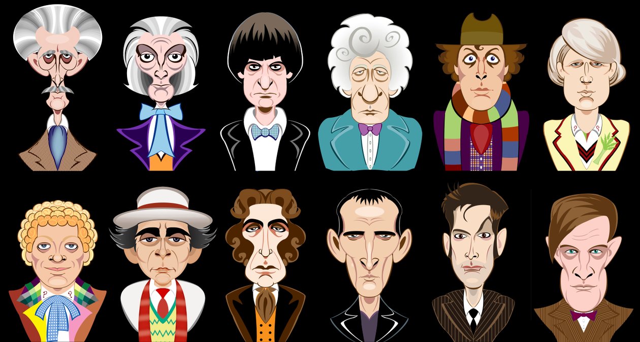 Herci ze seriálu BBC Doctor Who (1963-2013) od Neale Osborne