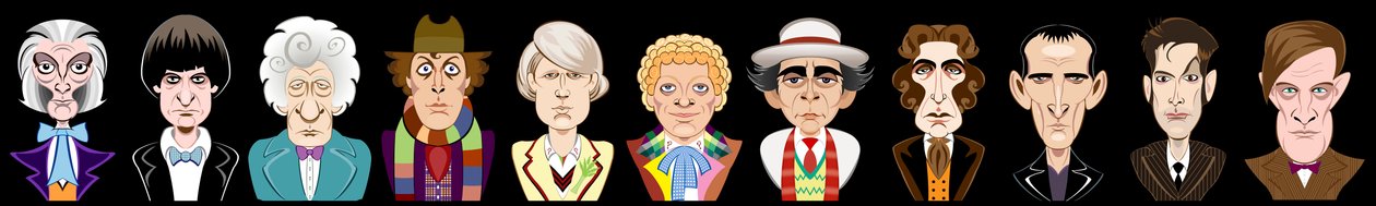 Herci ze seriálu BBC Doctor Who (1963-2013) od Neale Osborne