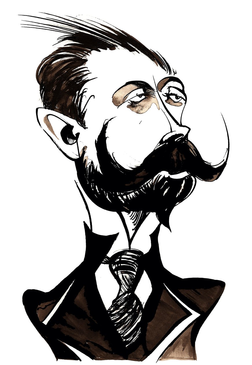 Alexandr Skrjabin - karikatura od Neale Osborne