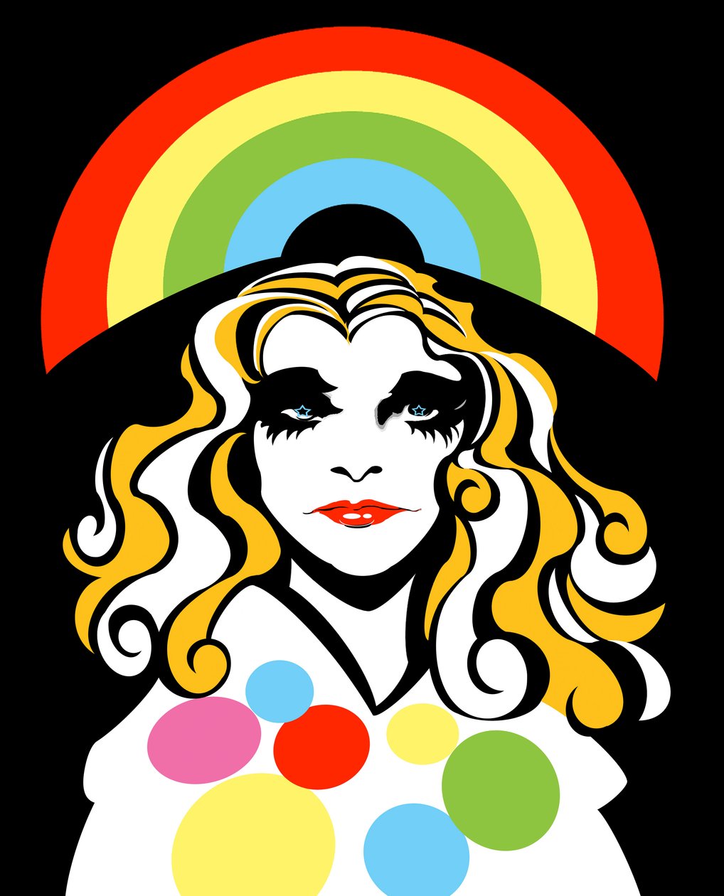 Alison Goldfrapp, anglická popová zpěvačka, barevná grafická karikatura, 2010, Neale Osborne od Neale Osborne