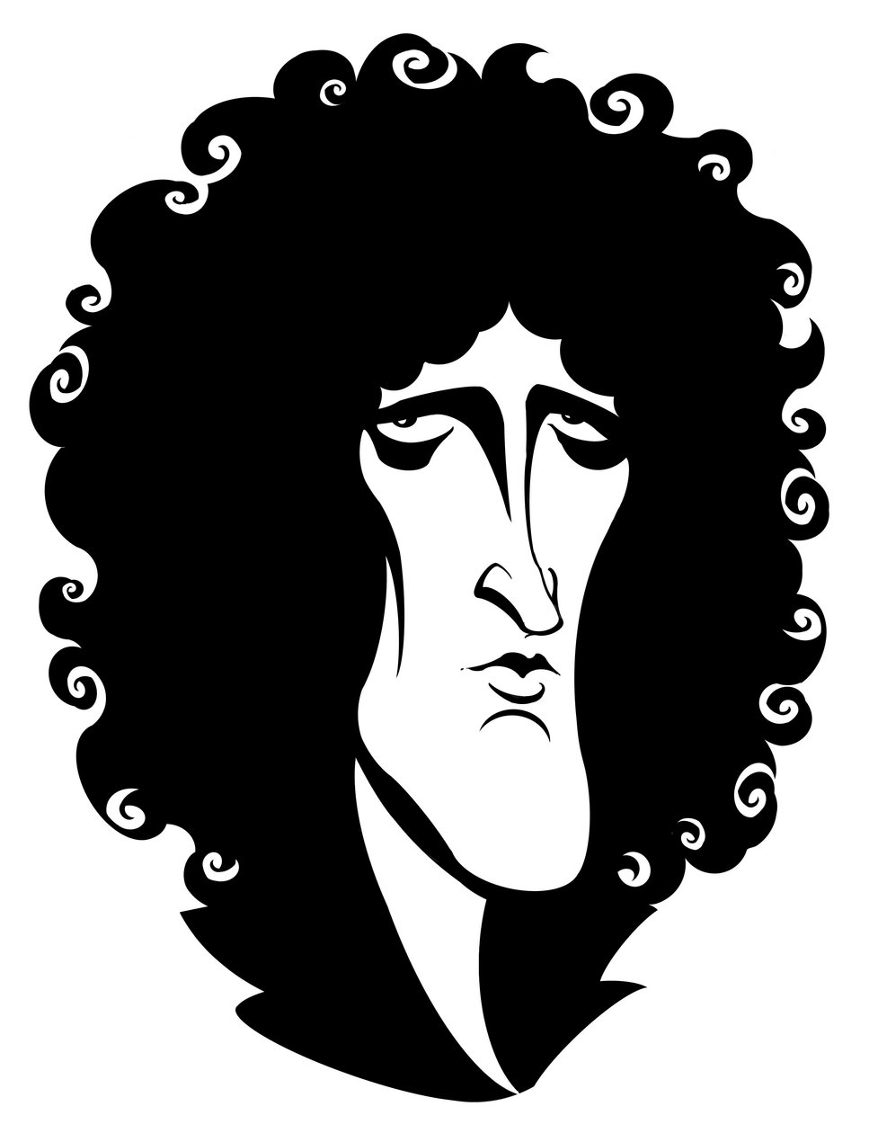 Brian May, skladatel, multiinstrumentalista a zpěvák; kytarista britské rockové skupiny Queen. od Neale Osborne