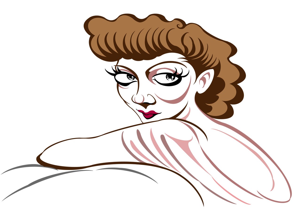 Claudette Colbert, 2018 (inkdigital) od Neale Osborne