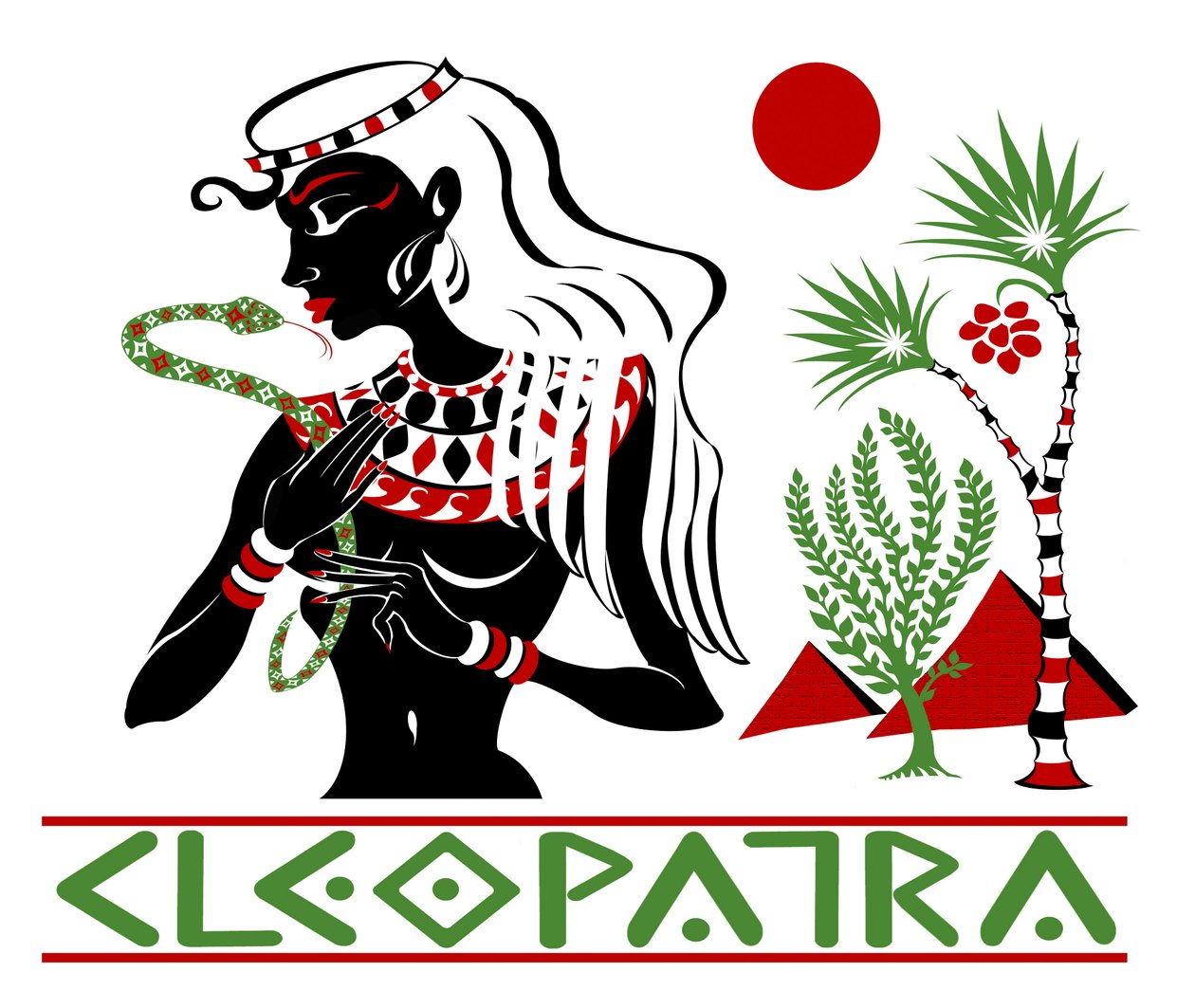 Cleopatra, barevná grafická alternativa, 2010 od Neale Osborne od Neale Osborne