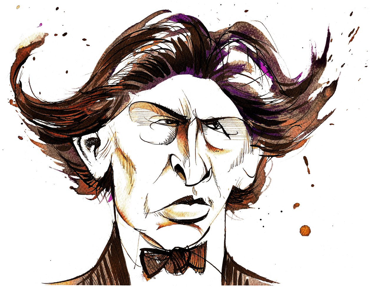 Ferruccio Busoni - barevné karikatury od Neale Osborne