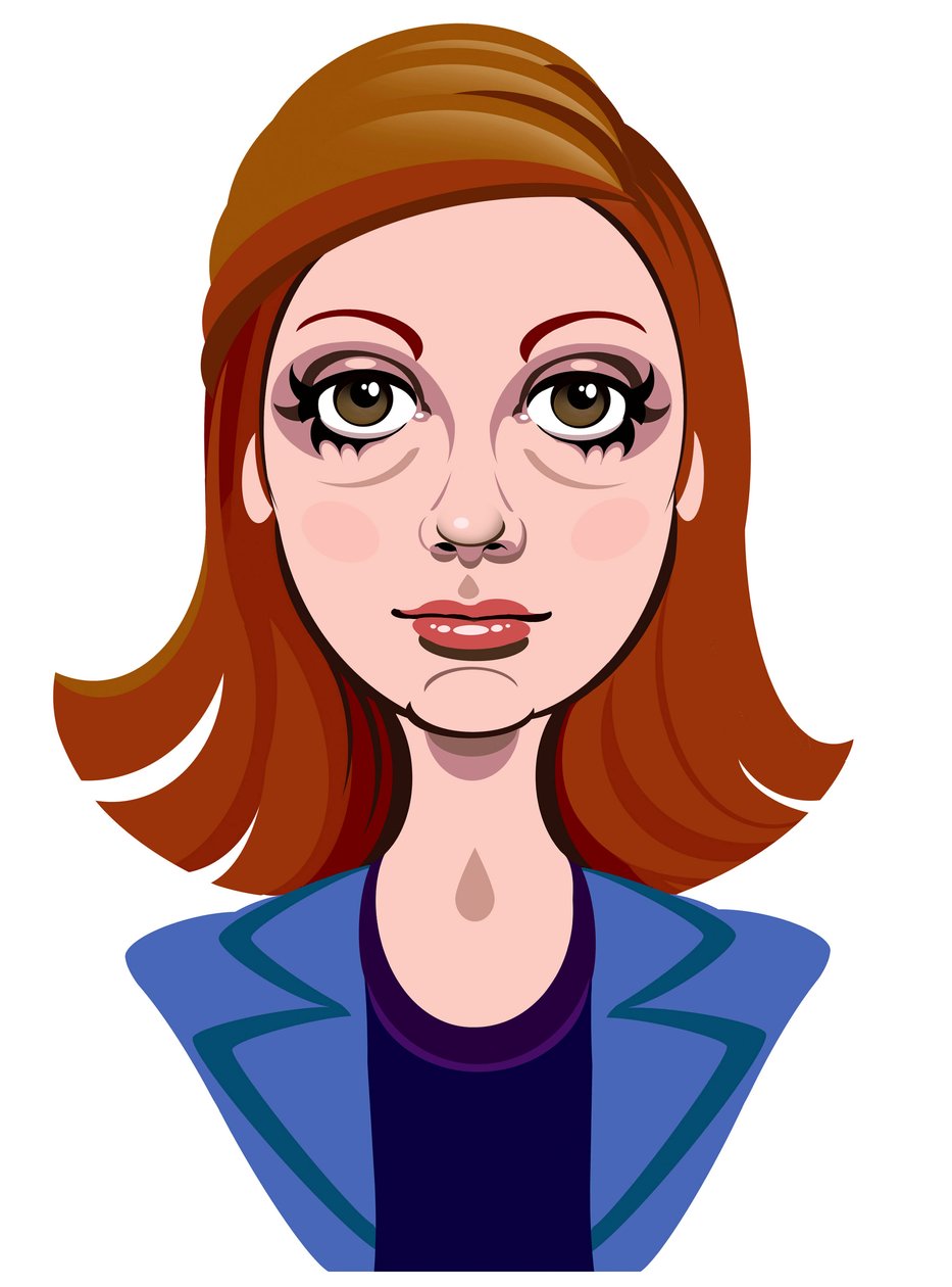 Karen Gillan jako Amy Pond, asistentka Doctora Who ve stejnojmenném televizním seriálu BBC od Neale Osborne