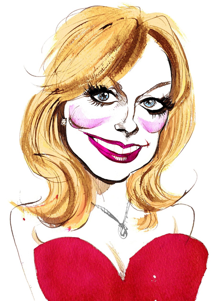 Katherine Jenkins, velšská zpěvačka; karikatura od Neale Osborne