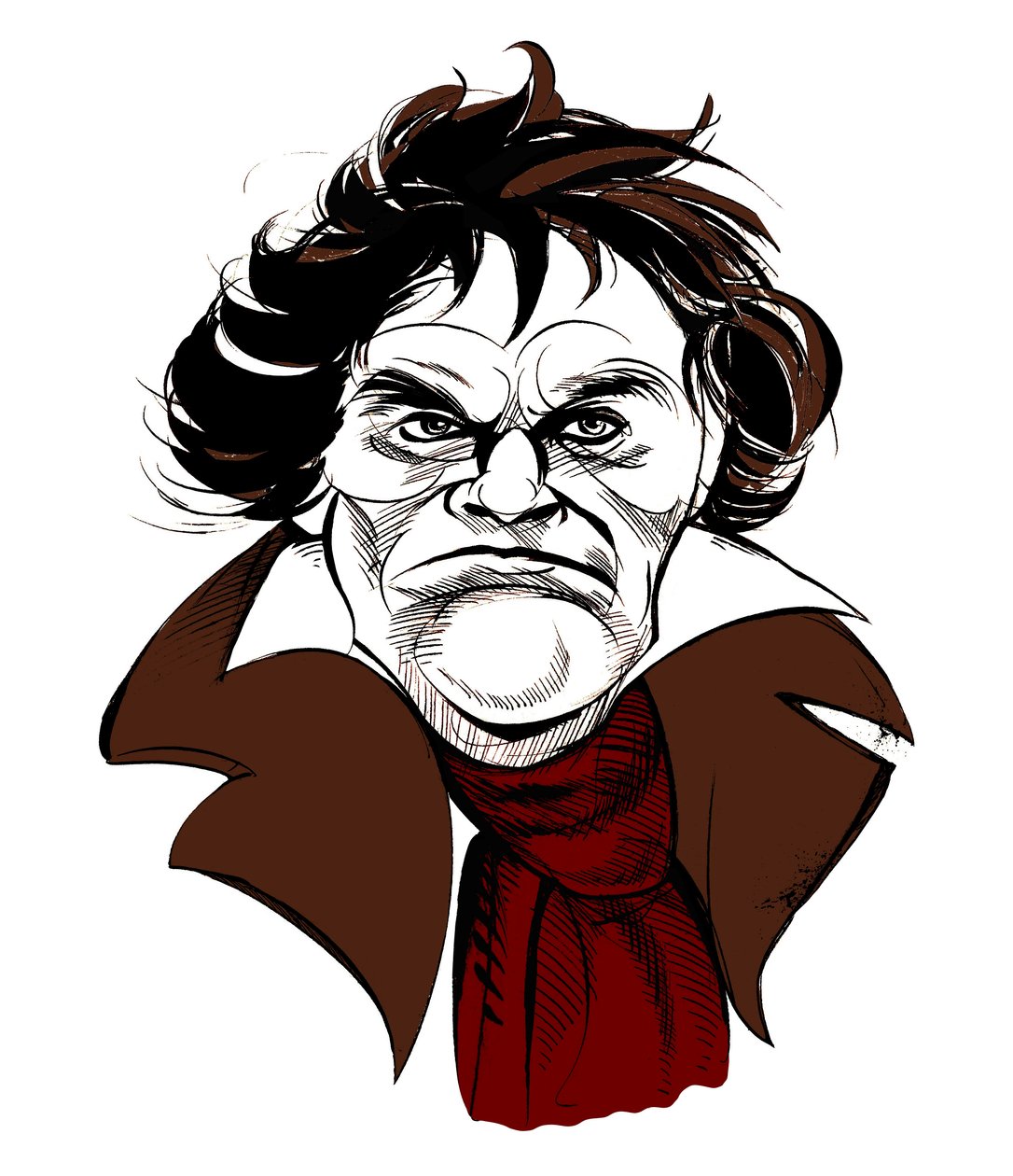 Ludwig van Beethoven , německý skladatel, 17 prosince 1770 - 26 března 1827 od Neale Osborne