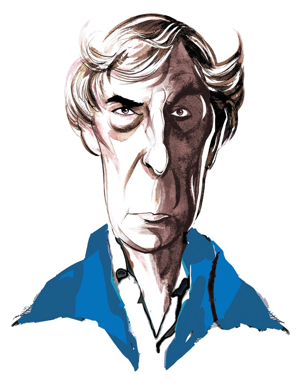 Michael Tippett , britský skladatel (1905-98), barevná karikatura, 2005 Neale Osborne od Neale Osborne