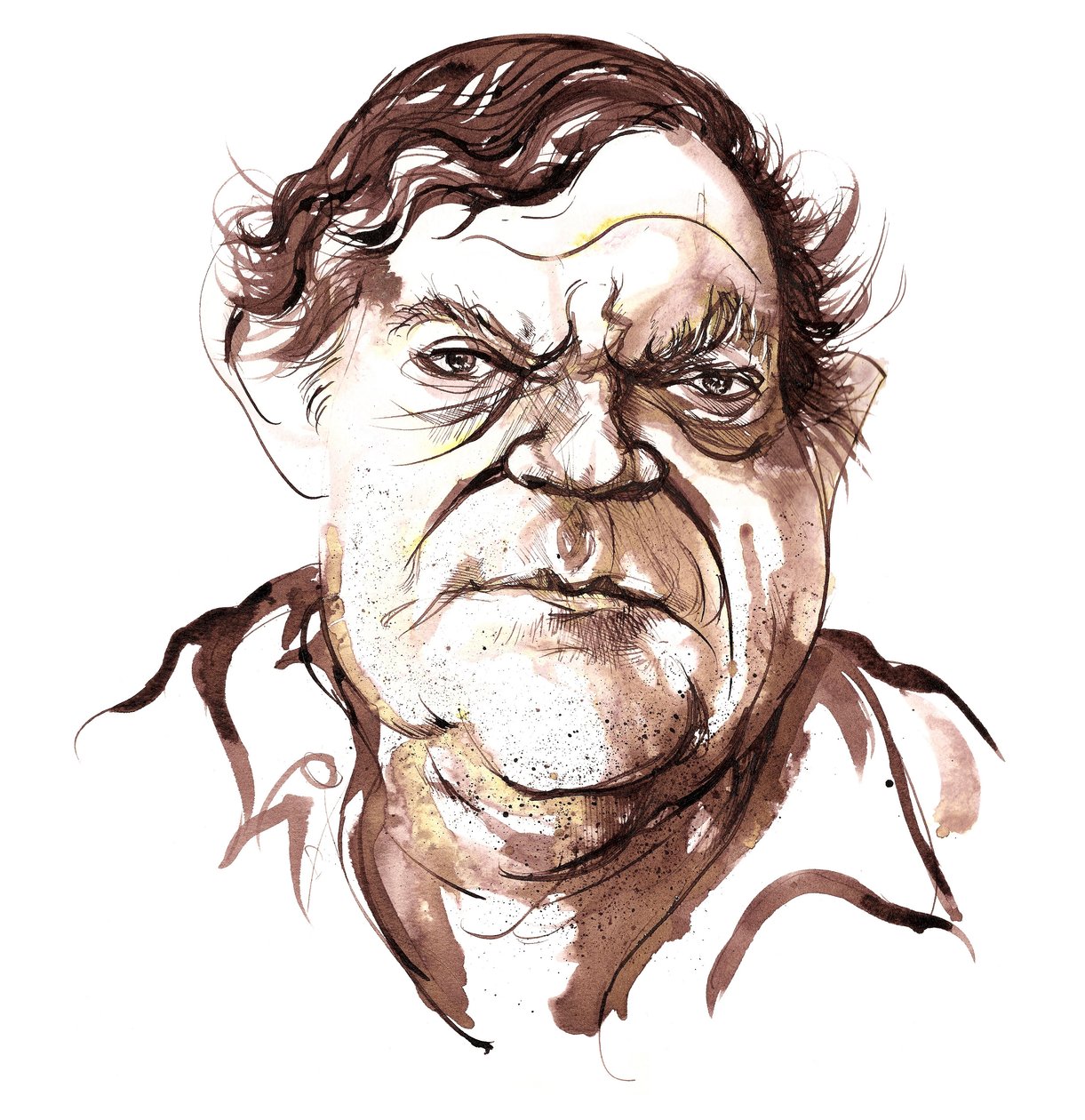 Robert Hughes , australský umělecký kritik (b od Neale Osborne