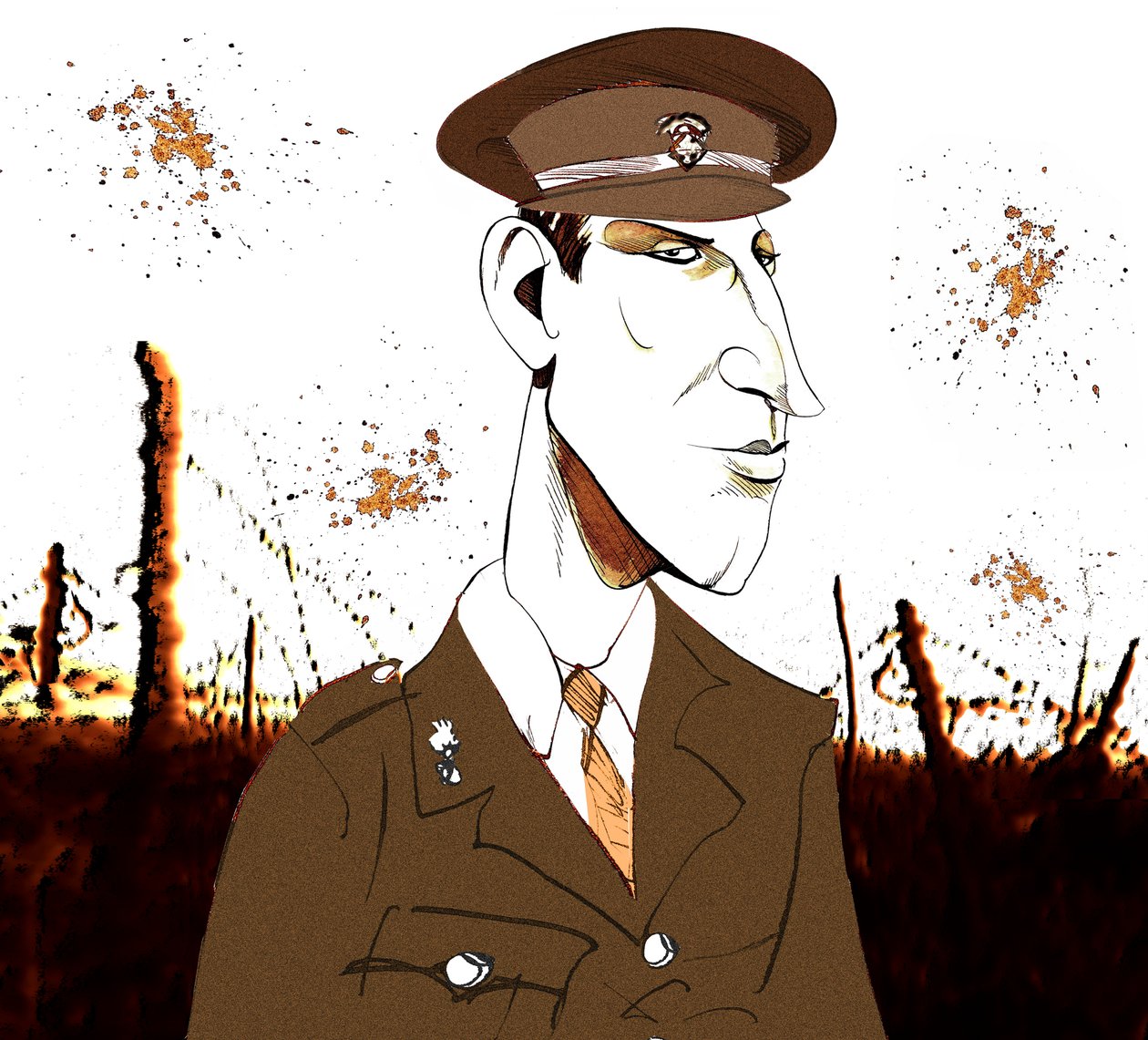 Siegfried Sassoon , anglický básník a romanopisec, 1886-1967 od Neale Osborne