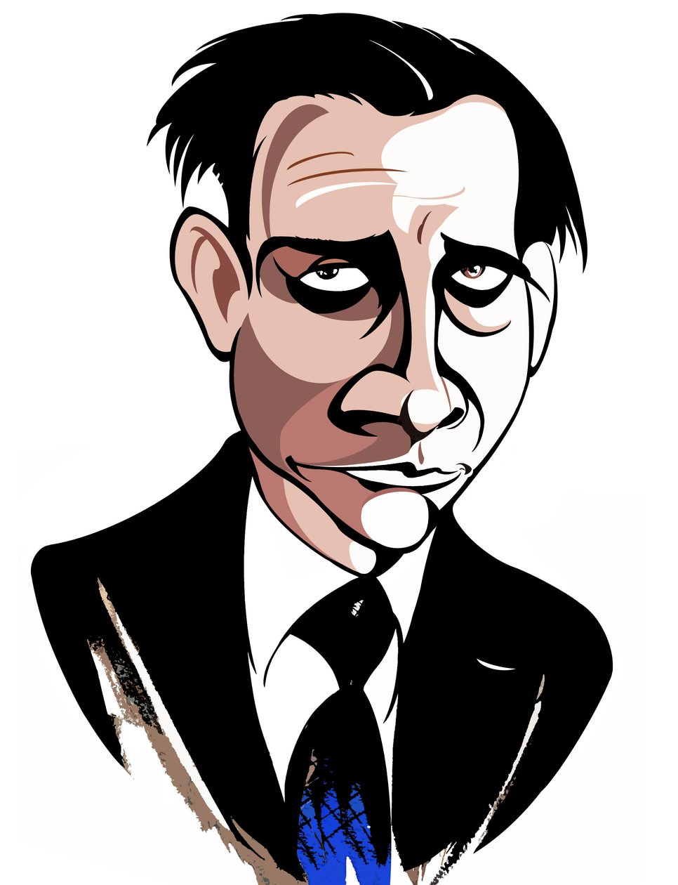 Sir Lennox Berkeley - karikatura od Neale Osborne