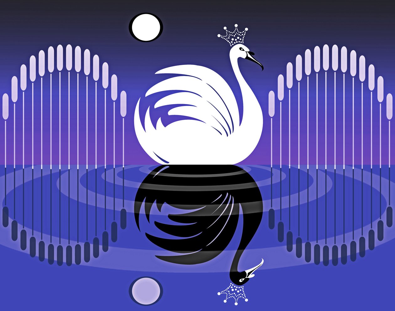 Labutí jezero II, 2019 od Neale Osborne