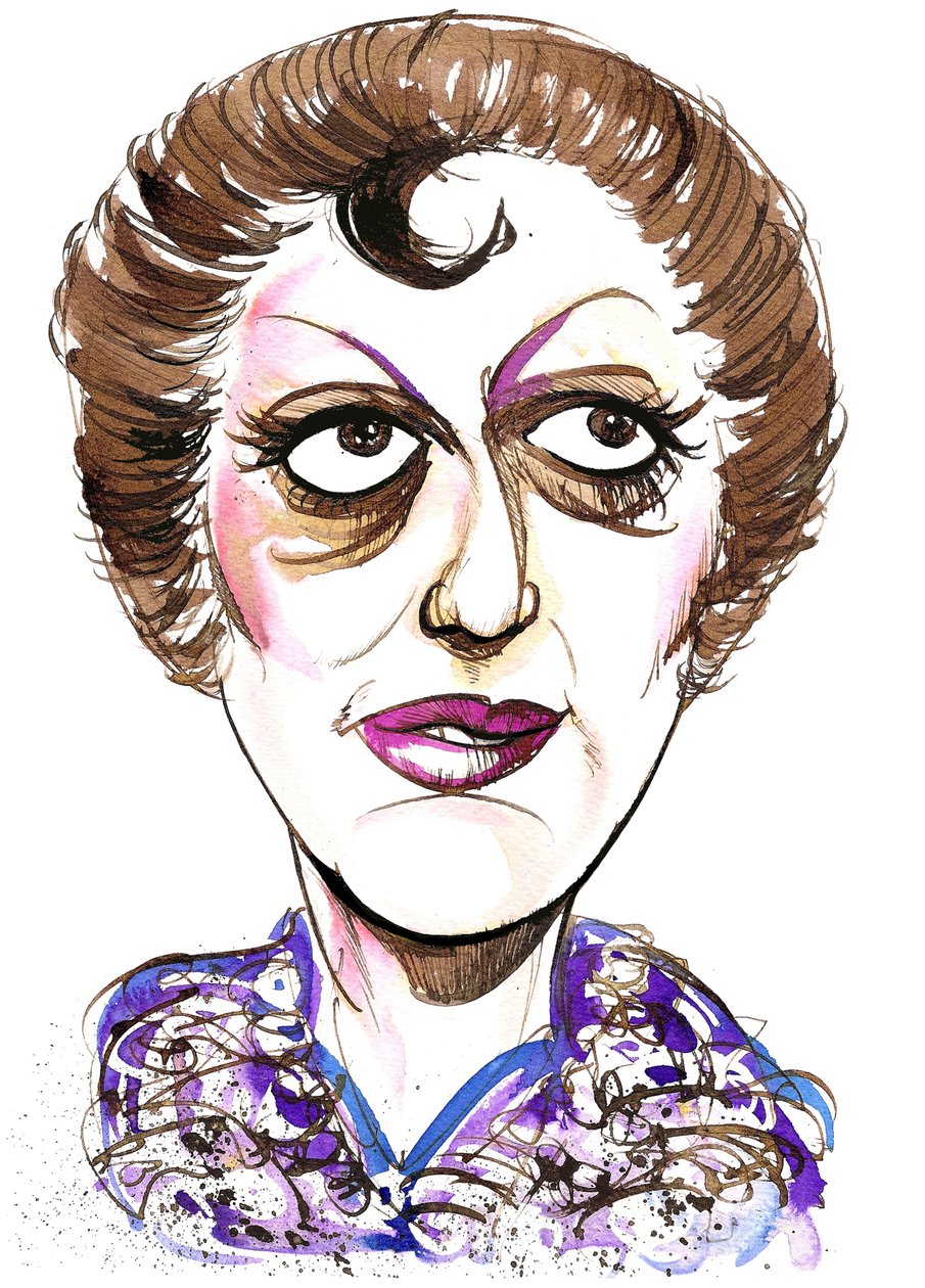 Tatiana Troyanos - barevná karikatura americké mezzosopranistky, 1938 - 1993 od Neale Osborne