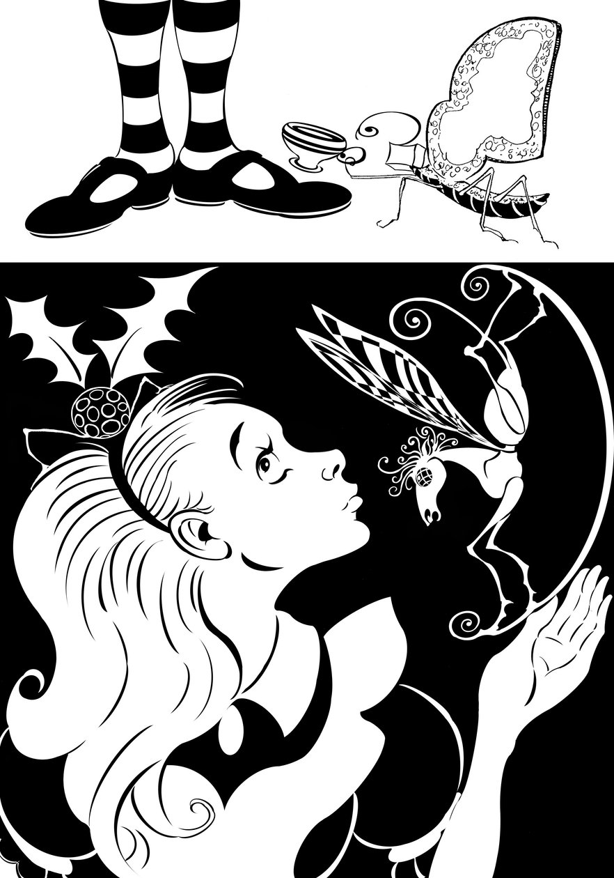 Přes zrcadlo Lewis Carroll (1872) od Neale Osborne