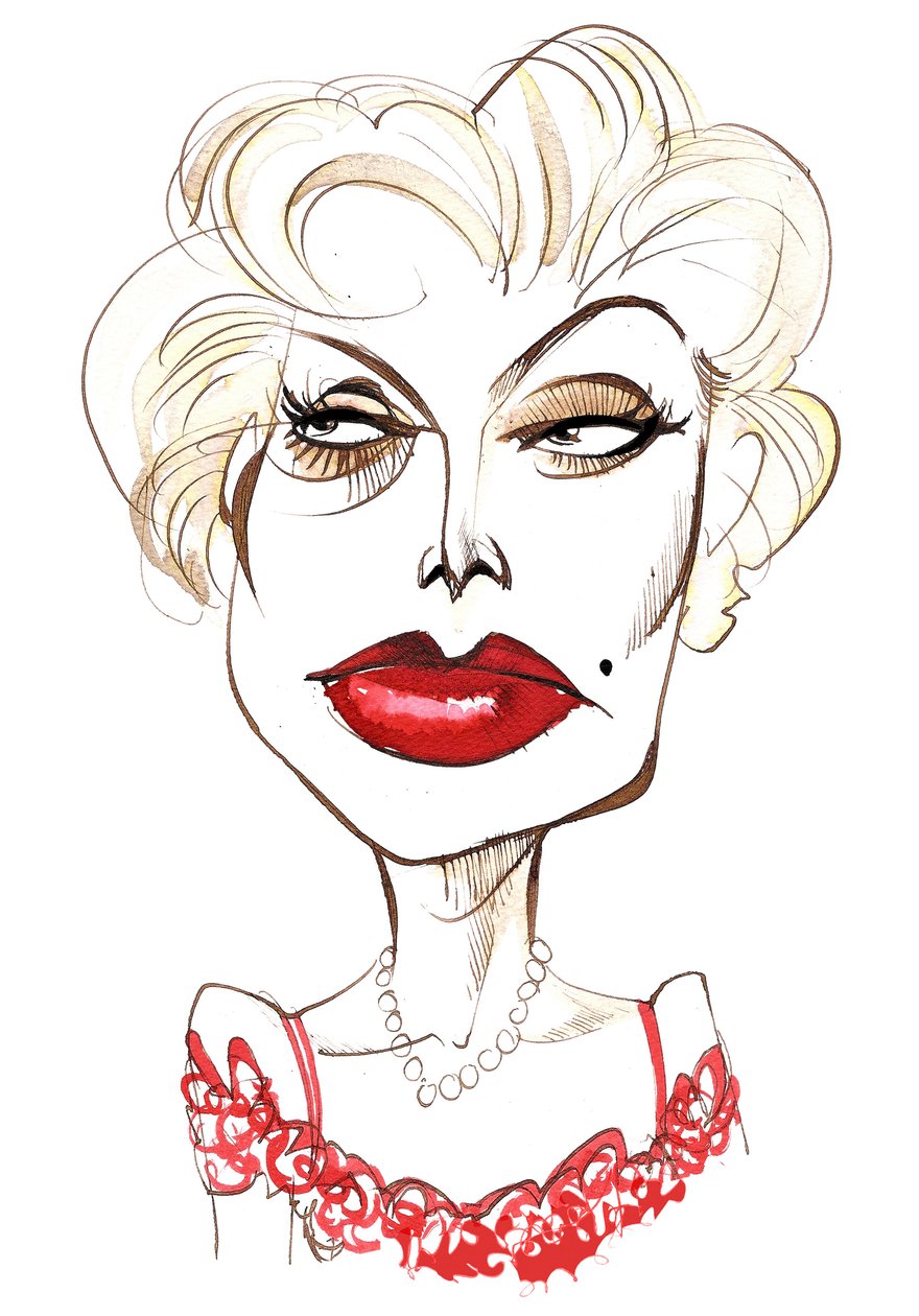 Zsa Zsa Gabor , maďarsko-americká herečka 6. února 1917 - 18. prosince 2016 od Neale Osborne