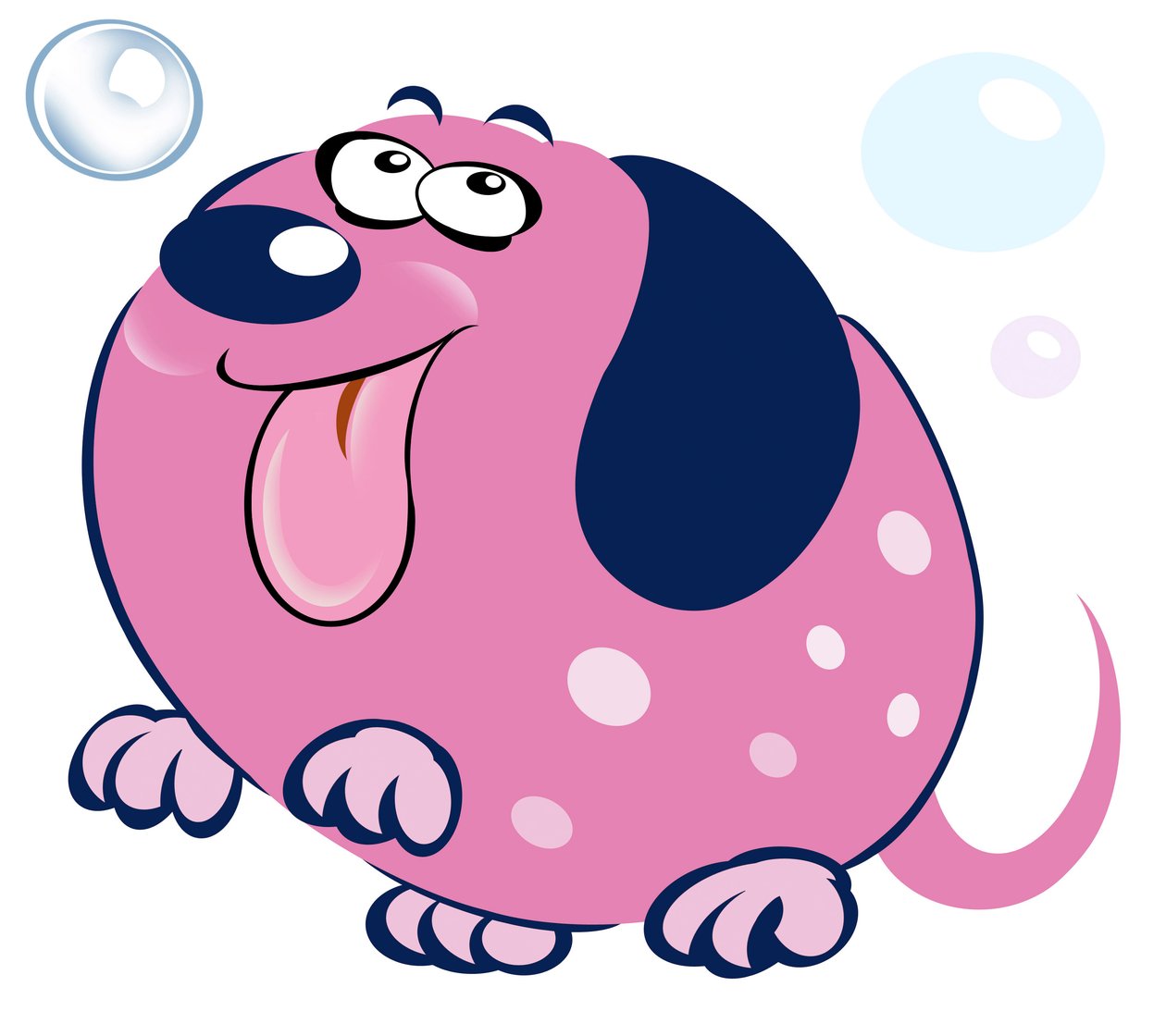 Bubbly Dog - karikatura od Neale Osborne