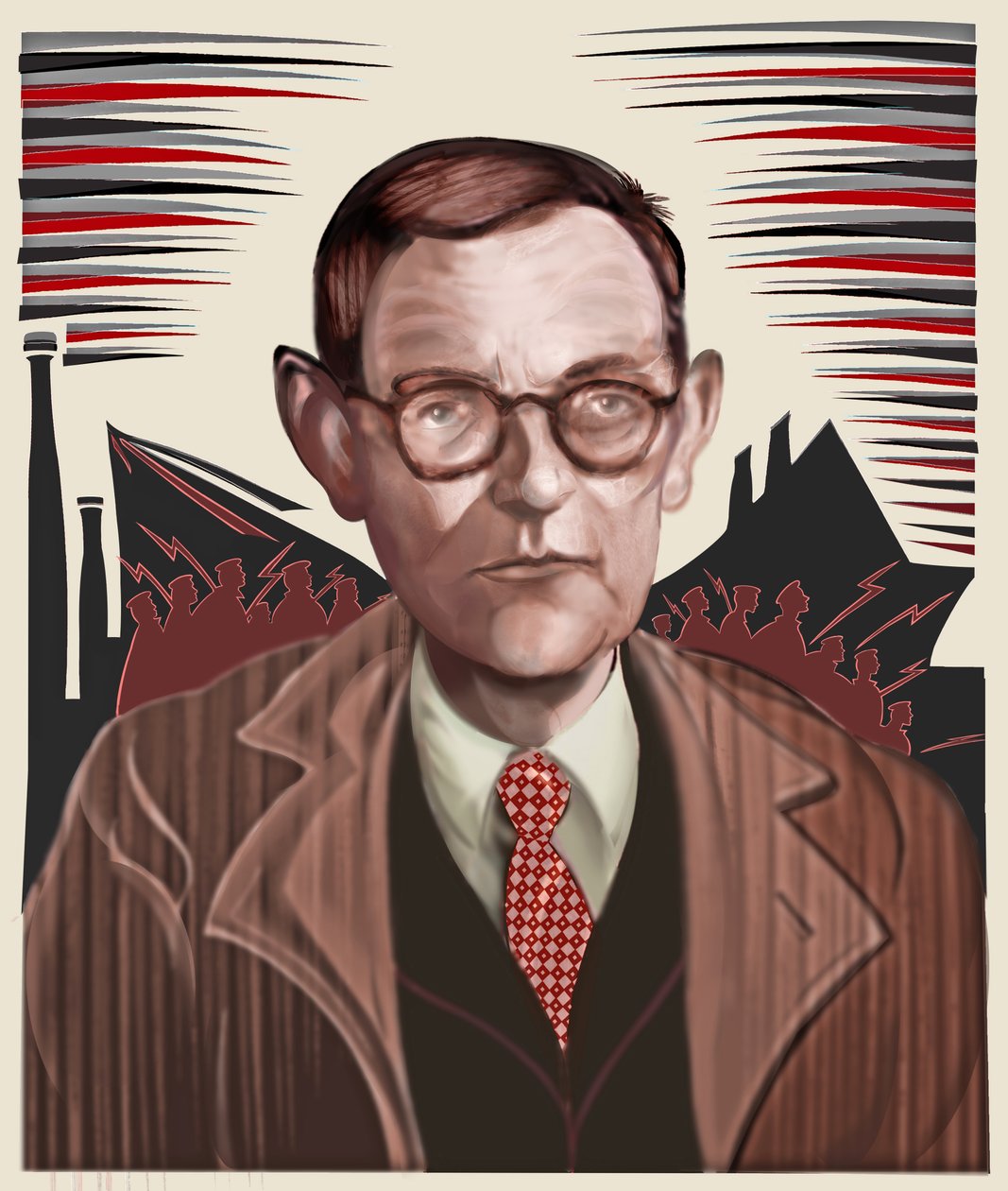 Dmitrij Šostakovič, 2021 (digitální) od Neale Osborne