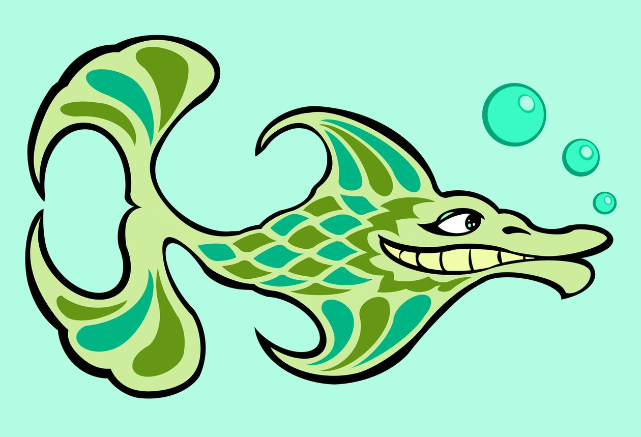 Funny fish, 2023 (digitální) od Neale Osborne